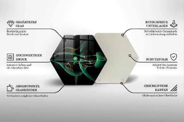 Glas Herdabdeckplatte Moderne Abstraktion