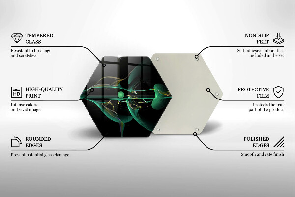 Glas Herdabdeckplatte Moderne Abstraktion