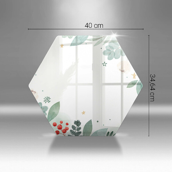 Glas Herdabdeckplatte Aquarellblätter