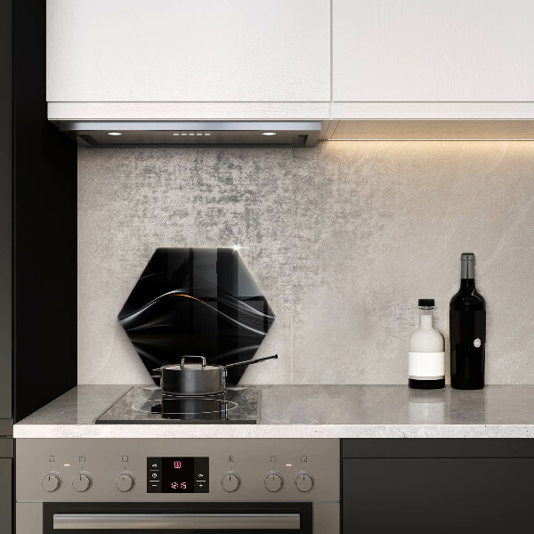 Glas Herdabdeckplatte Abstraktes 3D-Design