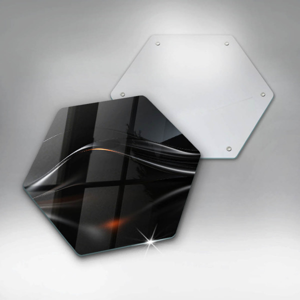 Glas Herdabdeckplatte Abstraktes 3D-Design