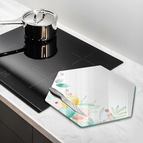 Glas Herdabdeckplatte Ostereier