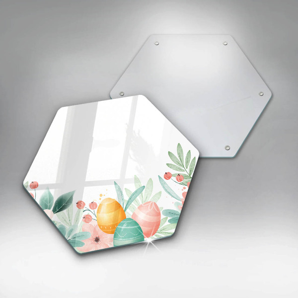 Glas Herdabdeckplatte Ostereier