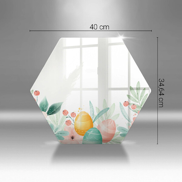 Glas Herdabdeckplatte Ostereier