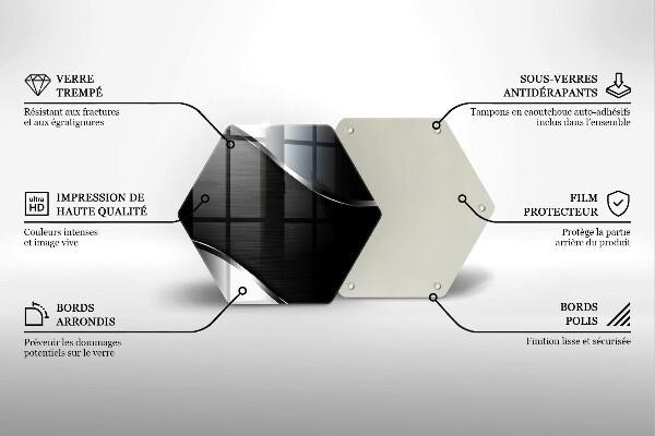 Glas Herdabdeckplatte Metallabstraktion