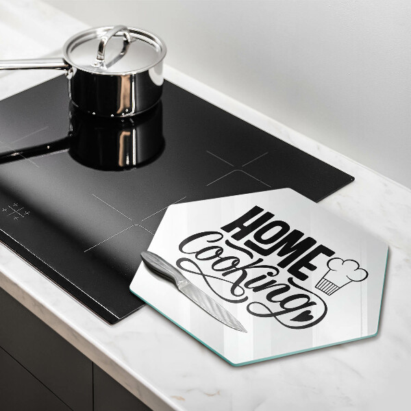 Glas Herdabdeckplatte Home cooking