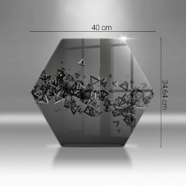 Glas Herdabdeckplatte Abstrakte 3D-Formen