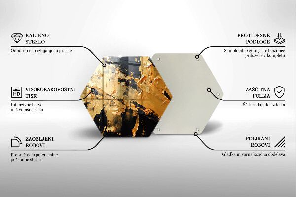 Glas Ceranfeldabdeckung Spritzschutz Elegante Farbstruktur