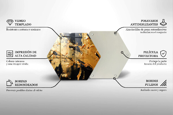 Glas Ceranfeldabdeckung Spritzschutz Elegante Farbstruktur