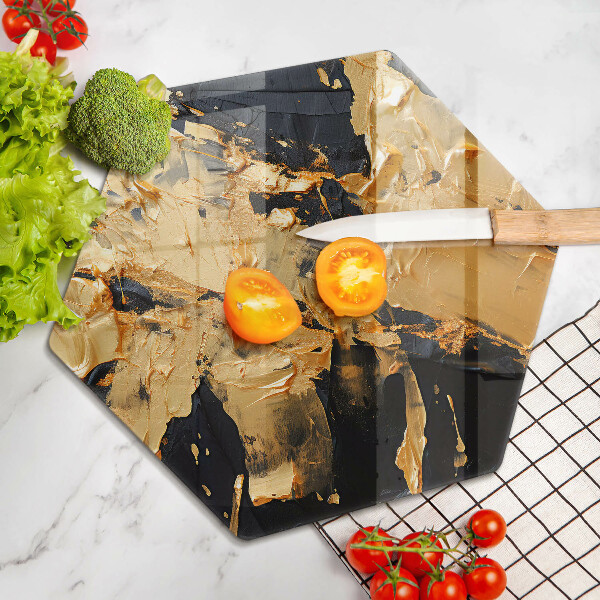 Glas Ceranfeldabdeckung Spritzschutz Elegante Farbstruktur