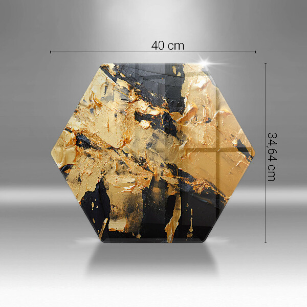 Glas Ceranfeldabdeckung Spritzschutz Elegante Farbstruktur