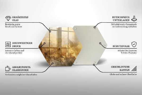 Glas Ceranfeldabdeckung Spritzschutz Reichhaltige Textur