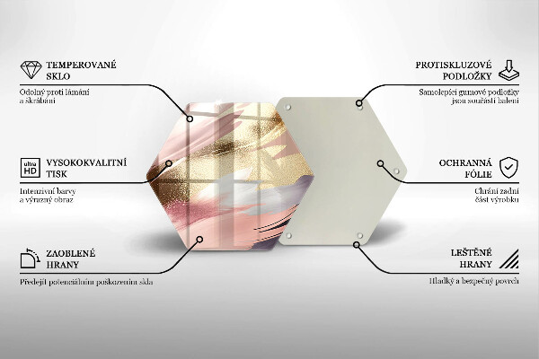 Glas Ceranfeldabdeckung Spritzschutz Pastellflecken