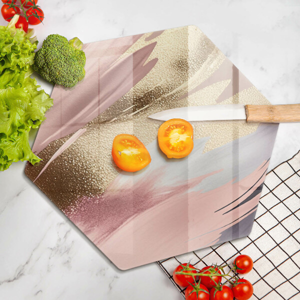 Glas Ceranfeldabdeckung Spritzschutz Pastellflecken