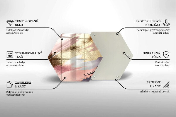 Glas Ceranfeldabdeckung Spritzschutz Pastellflecken