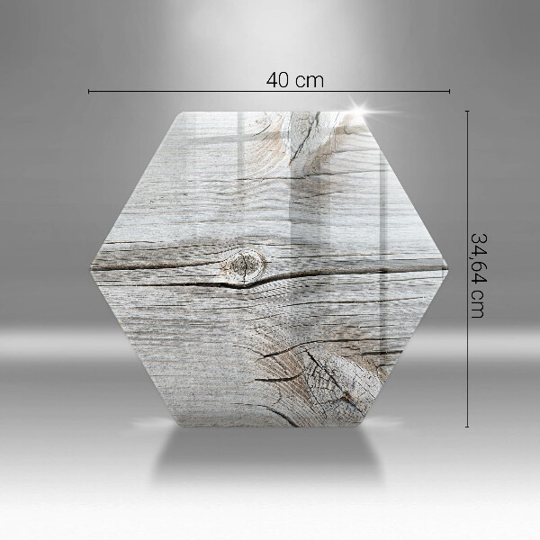 Glas Ceranfeldabdeckung Spritzschutz Helle Holzstruktur