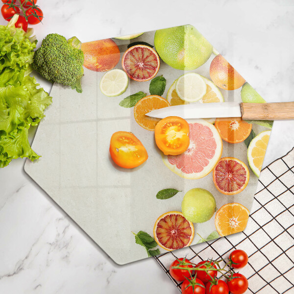 Glas Ceranfeldabdeckung Spritzschutz Zitrusfrüchte