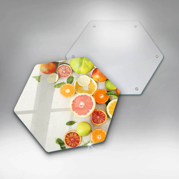 Glas Ceranfeldabdeckung Spritzschutz Zitrusfrüchte