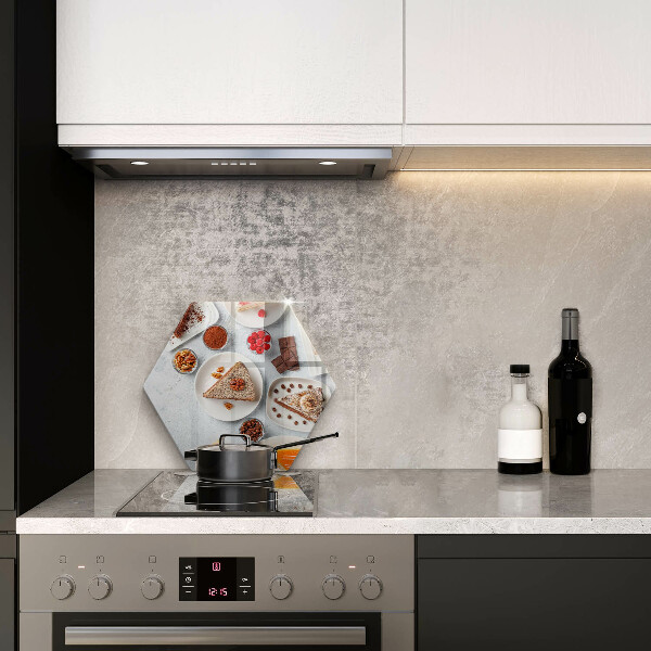 Glas Ceranfeldabdeckung Spritzschutz Die Süße des Kuchens