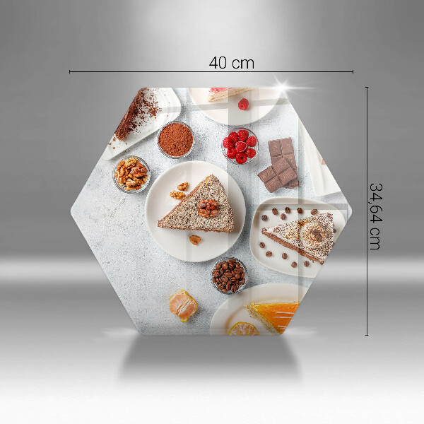 Glas Ceranfeldabdeckung Spritzschutz Die Süße des Kuchens