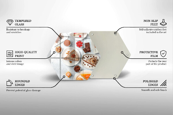 Glas Ceranfeldabdeckung Spritzschutz Die Süße des Kuchens