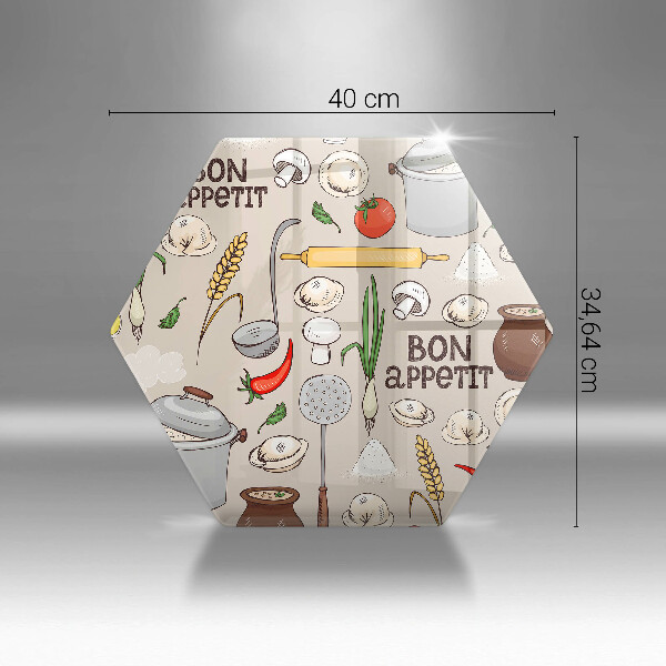 Glas Ceranfeldabdeckung Spritzschutz Küchenillustration