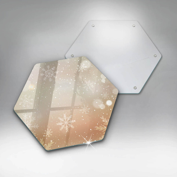 Glas Ceranfeldabdeckung Spritzschutz Schneeflocken