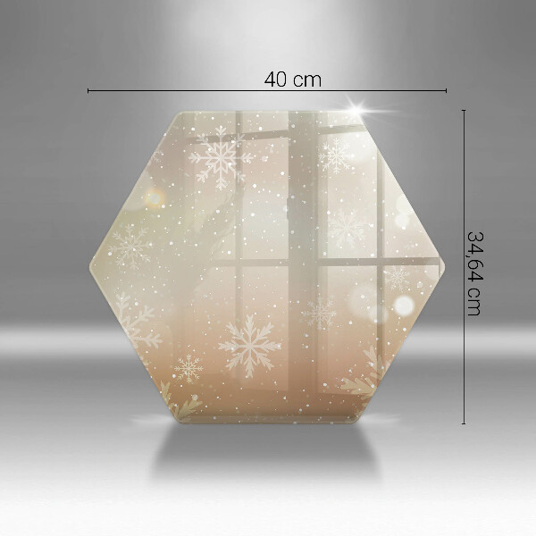 Glas Ceranfeldabdeckung Spritzschutz Schneeflocken