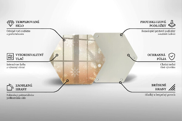 Glas Ceranfeldabdeckung Spritzschutz Schneeflocken