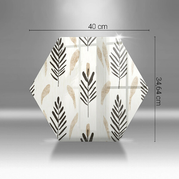 Glas Ceranfeldabdeckung Spritzschutz Boho-Pflanzen