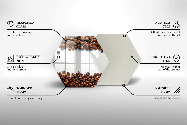 Glas Ceranfeldabdeckung Spritzschutz Kaffeebohnen