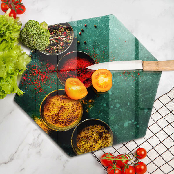 Glas Ceranfeldabdeckung Spritzschutz Orientalische Gewürze