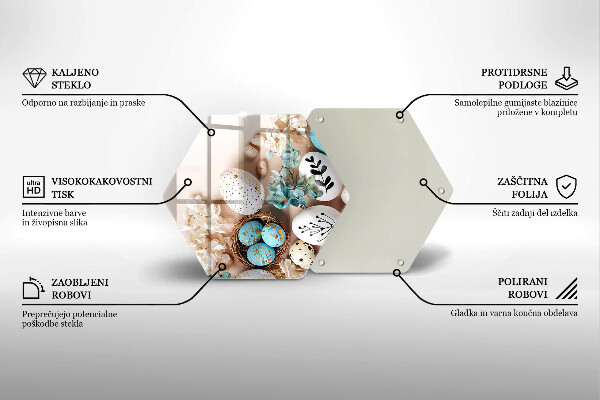 Glas Ceranfeldabdeckung Spritzschutz Osterdekorationen