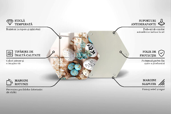 Glas Ceranfeldabdeckung Spritzschutz Osterdekorationen