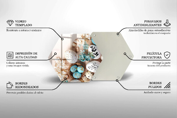Glas Ceranfeldabdeckung Spritzschutz Osterdekorationen