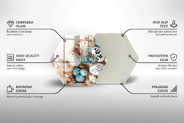 Glas Ceranfeldabdeckung Spritzschutz Osterdekorationen