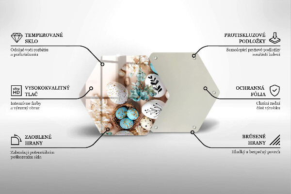 Glas Ceranfeldabdeckung Spritzschutz Osterdekorationen
