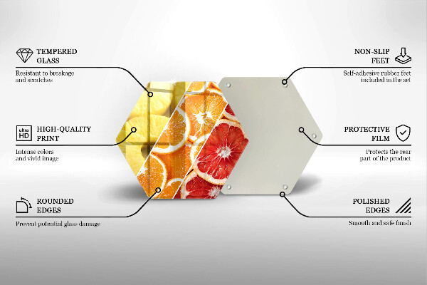 Glas Ceranfeldabdeckung Spritzschutz Bunte Früchte