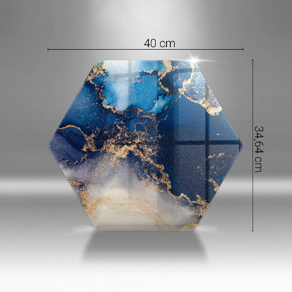 Glas Ceranfeldabdeckung Spritzschutz Marmorabstraktion