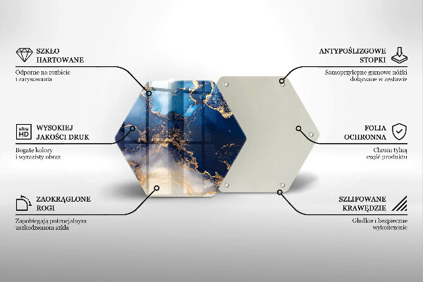 Glas Ceranfeldabdeckung Spritzschutz Marmorabstraktion