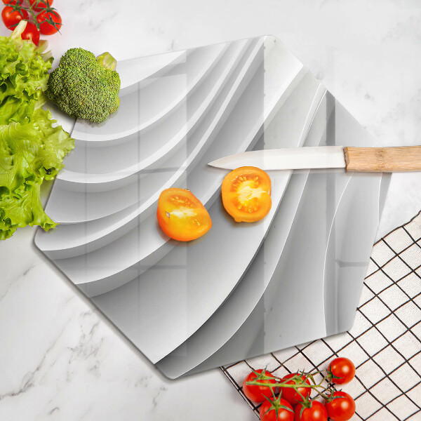 Glas Ceranfeldabdeckung Spritzschutz Geometrische Linien