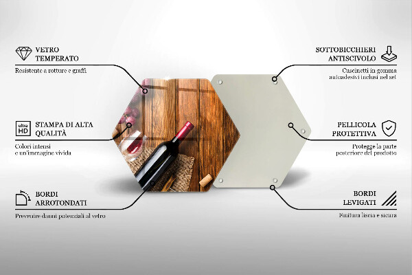 Glas Ceranfeldabdeckung Spritzschutz Eine Flasche Rotwein