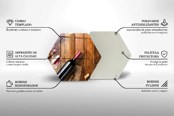 Glas Ceranfeldabdeckung Spritzschutz Eine Flasche Rotwein