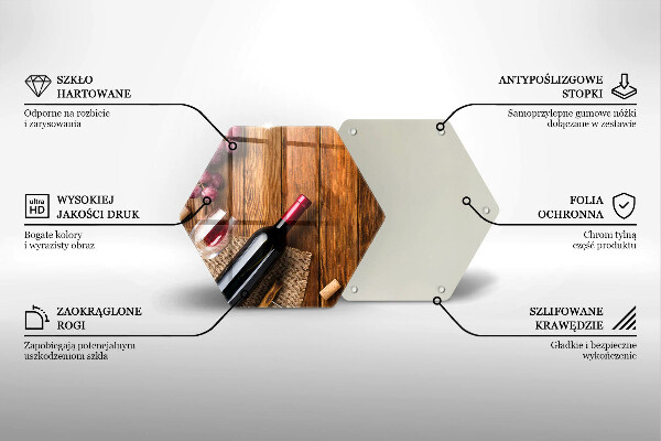 Glas Ceranfeldabdeckung Spritzschutz Eine Flasche Rotwein