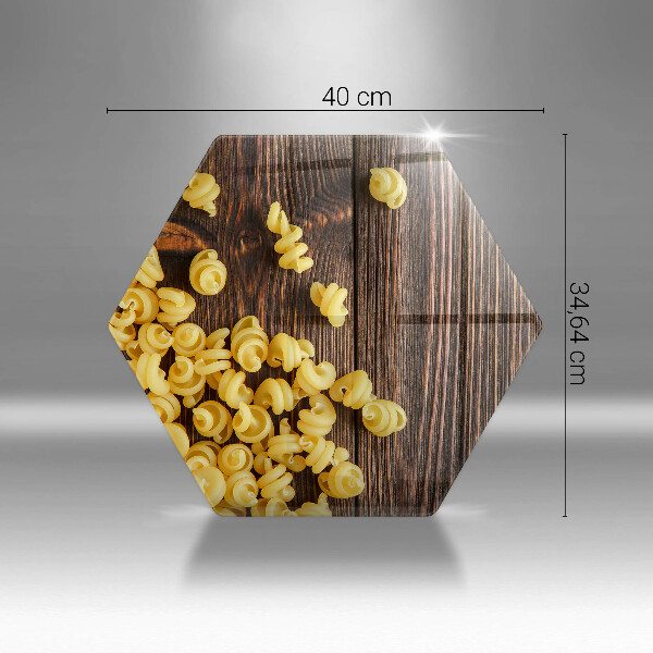 Glas Ceranfeldabdeckung Spritzschutz Nudeln auf dem Tisch