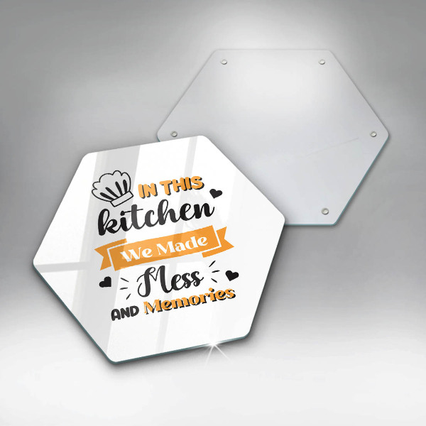 Glas Ceranfeldabdeckung Spritzschutz In this kitchen we made mess and memories