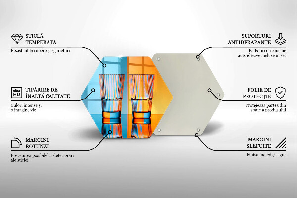 Glas Ceranfeldabdeckung Spritzschutz Zwei Gläser Wasser