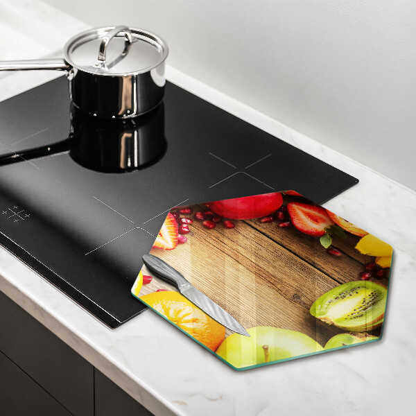 Glas Ceranfeldabdeckung Spritzschutz Frisches Obst