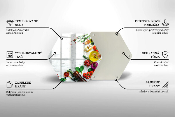 Glas Ceranfeldabdeckung Spritzschutz Gemüse und Gewürze