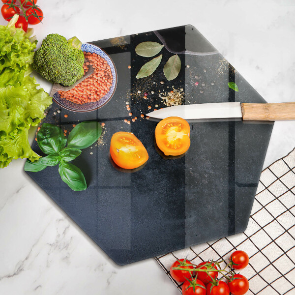 Glas Ceranfeldabdeckung Spritzschutz Schüsseln mit Gewürzen